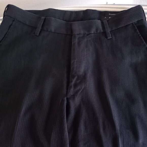 J Ferrar Black Dress Slack / Pants Men Size 30X29 Business Formal Straight Leg - Picture 7 of 8